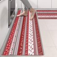 thumbnail image 2 of Kitchen Rugs Sets Of 2,Red Christmas Folk Pattern Anti Fatigue Kitchen Mat Rugs Non Slip Washable,Decorative Kitchen Floor Mats for Kitchen,Sink,Laundry,17"X47", 2 of 5