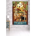 thumbnail image 3 of Snowmass, Colorado, Forest Animals, Geometric (36x54 Giclee Gallery Art Print, Vivid Textured Wall Decor), 3 of 3