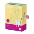 thumbnail image 7 of Satisfyer Feel Secure Menstrual Cup - Reusable Period Cup with Removal Stem - Soft, Flexible Body-Safe Silicone, Easy Insertion & Removal - Includes 2 Cup Sizes for All Flows (Light Green), 7 of 7