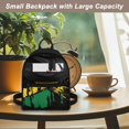 thumbnail image 5 of Eheartsgir Abstract Art Design Small Travel Purse Backpack Lightweight Small Backpack for Work Shopping, Polyester Front Pocket Mini Backpack, 5 of 8