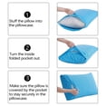 thumbnail image 6 of Blue Ocean Textiles Cooling Pillowcase, Blue Creek Geo, Standard/Queen, 1 Piece, 6 of 8
