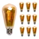 thumbnail image 1 of Lampara Foco Vintage Led Ahorrador St64 E27 8w 10pcs Ámbar Luz Amarilla, 1 of 6