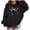 Black, variant on Girls Cute Bow Print Long Sleeve Hoodie, Casual Pullover Sweatshirt with Front Kangaroo Pocket, Soft Warm Lined Hooded Sweatshirt for Kids Toddler Little Big Girls Ages 3-14 Years