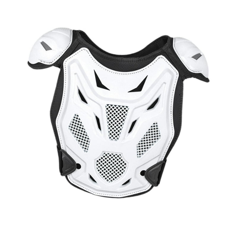 BAOSITY Kids Motorcycle Chest Protector Lightweight Multipurpose Body Vest Dirt Bike Gear for Skateboard Boys Girls Child white Walmart