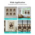 thumbnail image 6 of Window Privacy Film Country Star Retro Stained Glass Window Film Decorative Sun Block Window Cover Farmhouse Western Aesthetic Art Window Clings Static Adhesive Sticker for Bathroom 17.7"x78.7", 6 of 7