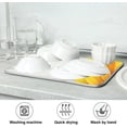 thumbnail image 7 of Sunflower Dish Drying Mat On Wooden Board, 18x24 Inch Yellow Flower Absorbent Reversible Drying Mat Dishes Pad Dish Mats Fast Drying for Kitchen Counter Decor, 7 of 7