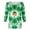 Green-5, variant on Ohufall St Patricks Day Shirt for Women 3/4 Sleeve Plus Size Crew Neck Shamrocks Print Tunic Loose T-Shirts Casual Comfort Fashion Pullover Graphic Tees, Green S-5XL