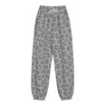 thumbnail image 3 of JIAYUE Women Sweatpants Elastic Drawstring Waist Leopard Print Soft Knit Loose‑Fit Jogger Pants for Daily Casual Walking, 3 of 3