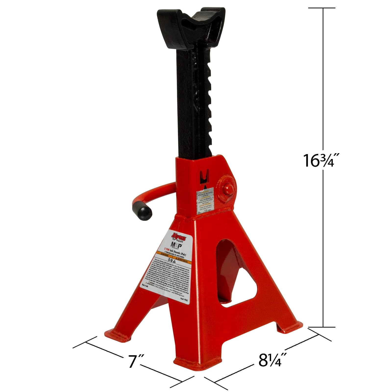 MYERS TIRE SUPPLY 3 Ton Jack Stands Pair, Adjustable & Self-Locking