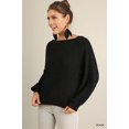 thumbnail image 1 of Puff Sleeve Boat Neck Sweater, 1 of 10