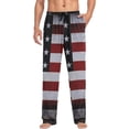 thumbnail image 4 of American Flag Ghost Pajama Pants, Men's Lounge Pants Light with Drawstring and Pockets, Christmas New Year Birthday Father's Day Gifts, X-Large, 4 of 7