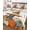 White, variant on Quilts Queen Size Bedding Set, Fall Scarecrows Reversible Summer Quilt 3 Pieces, Thanksgiving Autumn Pumpkins Leaves Brown Lightweight Bedspreads Coverlets with 2 Pillow Shams for All Seasons