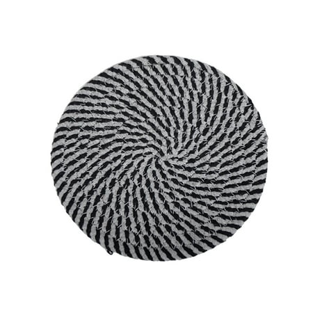 

Woven Household Mug Placing Cushion Heat Insulated Pads Desk Cups Pad Cotton Rope Table Cup Mat for Home Bar