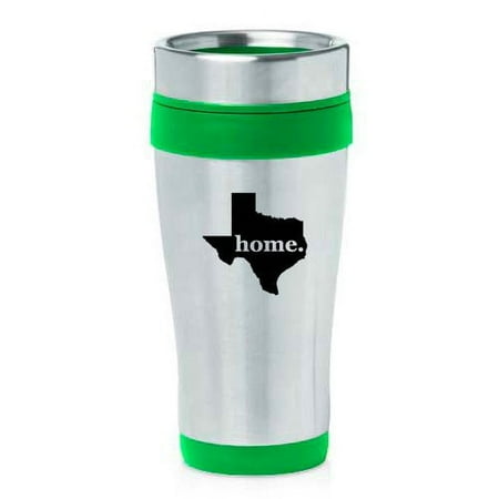 

16oz Insulated Stainless Steel Travel Mug Texas Home (Green)