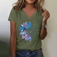 thumbnail image 2 of T Shirts For Women Womens Tops Graphic Shirts Sunflower Pattern Print Crew Neck Short Sleeve Tees Loose Tshirts Cute Casual Teacher Outfits, 2 of 5