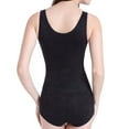 thumbnail image 4 of Previn Women's Slimming Shapewear Tops Firm Compression Waist Trainer Open Bust Tummy Control Waist Cincher Slim Cami Shapewear Top Black Large, 4 of 4