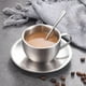 thumbnail image 4 of Juego de tazas de café de acero inoxidable - 304 tazas aislantes de doble pared para oficina, té y bebidas calientes, 13,6 cm, plata (set de 3 piezas), 4 of 6