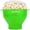 Green, variant on HotPop Microwave Popcorn Popper | Collapsible Silicone Popcorn Maker | BPA-Free | Color: Transparent Fresh Mint