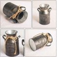 thumbnail image 4 of KAIYANG Jarrón de flores vintage, maceta de hierro, jarra de leche, jarrón decorativo de estilo rústico, 4 of 5