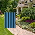 thumbnail image 5 of Blue and Black Stripes Garden Flag House Banner 28" x 40" Double Sided Outdoor Yard Decoration, 5 of 6