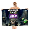 thumbnail image 1 of Monster Jam Toalla de playa de secado rápido con diseño temático, regalo para mujeres y niñas, ideal para cumpleaños, fans, amantes de la música, uso en la playa o al aire libre, 78 × 160 cm, 1 of 6