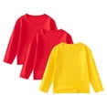thumbnail image 1 of Curenmufel 3 Pcs Chandails à Manches Longues pour Tout-Petits Garçons Garçons Chandails à Manches Longues - Mignon Haut Décontracté à Manches Longues - T-Shirts Graphiques à Col Rond pour Garçons Taille 3T 4T (Rouge Melon D\'eau, 3-4 Ans), 1 of 9