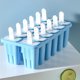 thumbnail image 4 of Moldes para paletas Molde para paletas 12 piezas de paletas heladas de silicona de fácil liberación (12 cavidades, azul claro) kaili Sencillez, 4 of 4
