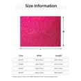 thumbnail image 5 of Honeii Rose Red Glitter print throw blanket, crafted from cozy cotton flannel, offers versatile home decor as a bedding suitable for all seasons.-, 5 of 6