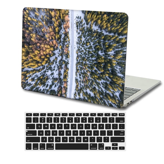 KSK KAISHEK Hard Shell Case Cover Compatible Old MacBook Air 13 inchs( Not Retina Display, 2017 - 2014 2013 2012 2011 2010) + Black Keyboard Cover Model A1369 A1466, No USB-C Flower 1261