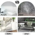 thumbnail image 4 of Acrylic Coffee Table, Modern Waterfall Coffee Table for Living Room, Small Clear Table, No Installation, 14" D*24" W*12" H (1pcs), 4 of 6