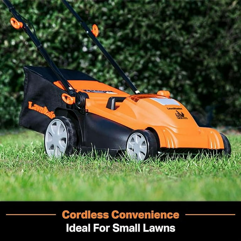 LawnMaster CLMF4815E 48V MAX 15 inch Brushless Cordless Mower with 2X24V MAX 4.0Ah Battery and a Dual Charger Walmart
