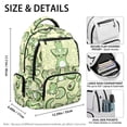 thumbnail image 5 of Pzuqiu Cute Frog Print Kids School Backpack 17 Inch Breathable Padded Shoulder Bags with Multiple Pockets Ultra Soft Lightweight Daypack for Teen Boys Girls School Travel, 5 of 7