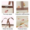 thumbnail image 5 of S Heavy Duty Storage Bag With Reinforced Handles, Double Zipper, Waterproof Material And Collapsible Design For Clothes Bedding Moving Travel And College Dorm, 19.69X13.78X8.66In, 0.17Lb, 5 of 8