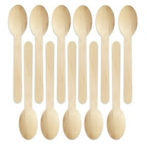 Vikakiooze under $10, 100PCS Party Picnic Disposable Wooden Spoon