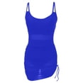 thumbnail image 6 of One Piece Swimsuit Women Twist Front Scoop Neck Tummy Control Ruched Bathing Suits Mesh Swim Dress Modest Swimwear, 6 of 7
