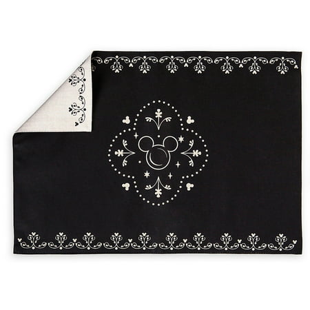 Disney Parks Kitchen Mickey Mouse Black Icons Placemat New with Tags