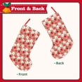 thumbnail image 2 of Wukai Tomatoes Print Christmas Stockings 18" Christmas Stocking Snowman Burlap Plaid Xmas Stocking Holiday Christmas Decoration Gifts for Family Kids, 2 of 7