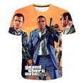thumbnail image 1 of Niños Grand Theft Auto Camisetas Ropa Niños Niños Niñas Juego GTA 5 Camisetas Ropa Niños Verano Nuevas camisetas Tops Disfraces4T Gao Jinjia LED, 1 of 2