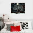 thumbnail image 5 of Autua Stars Moon Canvas Print Wall Art Decor for Living Room Bedroom Home Office, High Resolution Handmade Artwork, Waterproof and Tear Resistant, Perfect Gift Set 20x16in, 5 of 6