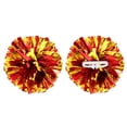 thumbnail image 1 of Uxcell 2 Pcs Pompones de Animación Metálicos de 12" con Anillos de Mango para Baile Rojo Dorado, 1 of 6