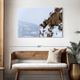 thumbnail image 3 of Elephant Stock Winter Bighorn Sheep Wall Art - Horizontal Canvas Wall Art - Living Room Wall Decor - Animal Canvas - White And Brown Decor - 45" x 30", 3 of 8