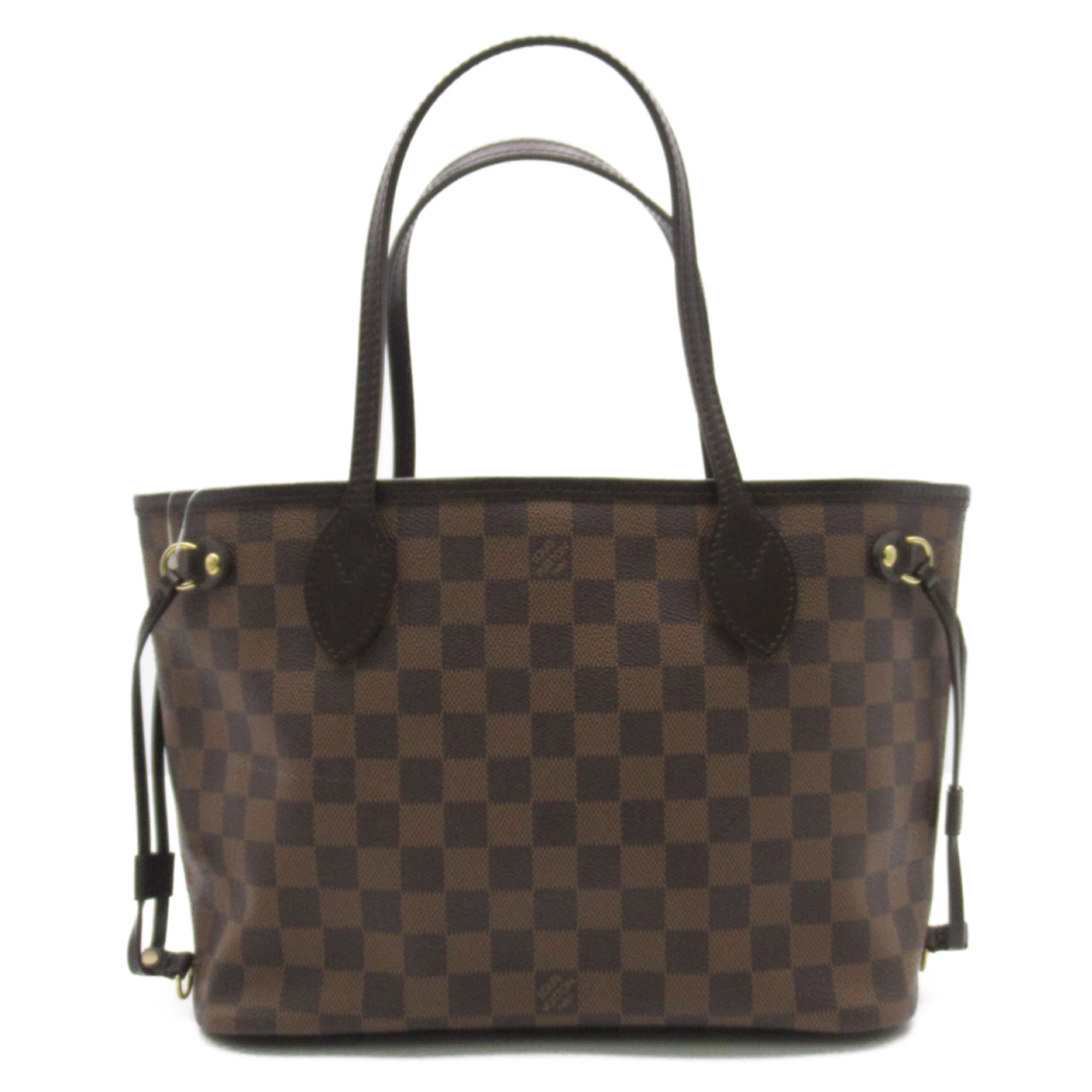Pre-Owned LOUIS VUITTON Monogram Neverfull MM Tote Bag Brown Beige 