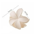 thumbnail image 6 of Eoperou Women Hair Claw 3D Flower Shape Grip Clip Anti-slip Teeth Back Head Hair Clip Frosted Texture Large Shark Hair Claw Hair Accessories, 6 of 8