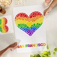 thumbnail image 4 of Lantern Press 1000 Piece Jigsaw Puzzle, San Francisco, California, Gay Pride, Mosaic Heart, Pride Colors, 4 of 5