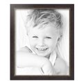 thumbnail image 2 of ArtToFrames 14" x 17" Cimarron Walnut Silver Picture Frame, 14x17 inch Silver Wood Poster Frame (WOM-5223),  Pack, 2 of 7