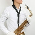 thumbnail image 1 of BESTYASH Sangle de Cou Universelle pour Saxophone Noir Confortable Douce Rembourrée Adaptée à Plusieurs Types de Sax, 1 of 8