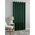 thumbnail image 2 of Mainstays Textured Faux Silk Light Filtering Grommet Curtain Panel, Set of 2, Teal, 37” W x 95” L, 2 of 5