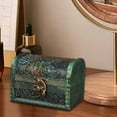 thumbnail image 5 of Segolike Decorative Storage Box,Wooden Jewelry Box Organizer Trinket Box Hinged Treasure Chest for Hair Clips Pendants Earrings Brooch Green, 5 of 7