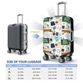 thumbnail image 6 of Balery Luggage Cover Back To School A Print Suitcase Covers for Luggage Elastic Washable Suitcase Protector Fits 18-32 Inch Luggage-, 6 of 9