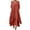 Glisme Orange350, variant on Glisme Casual Dresses For Women Loose O Neck Irregular Solid Long Sleeve Dress Red Sundress Graduation Dresses